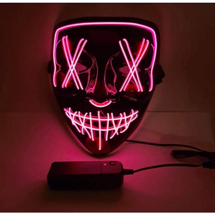 Neon Light Up Stitch Smile Mask