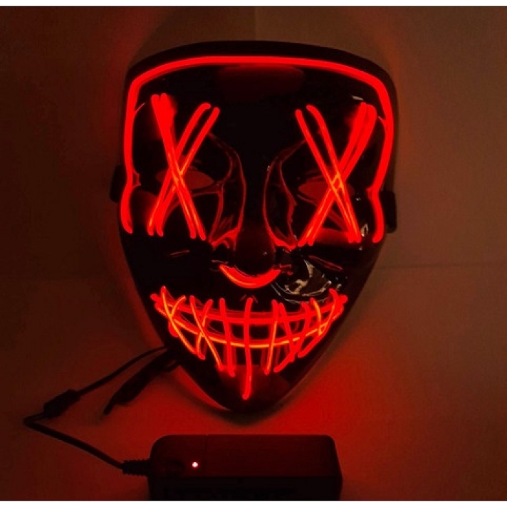 Neon Light Up Stitch Smile Mask