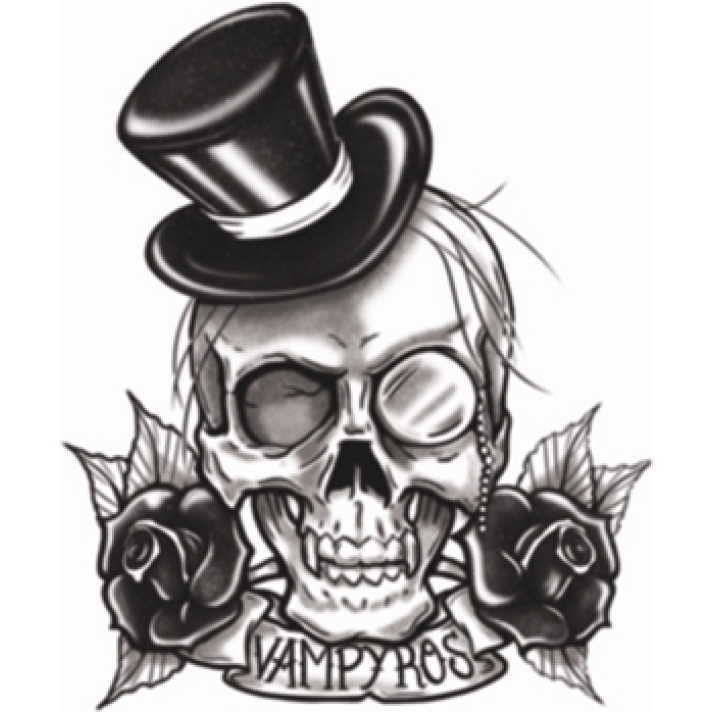 Gothic Vampyros Temporary Tattoo Tinsley Transfers GTH-215