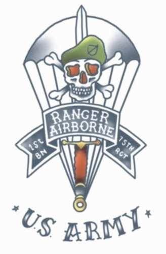 Military U.S. Army Ranger Temporary Tattoo
