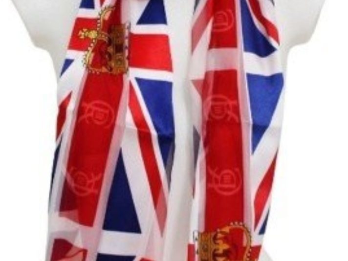 Union Jack Scarf Crown CR Design