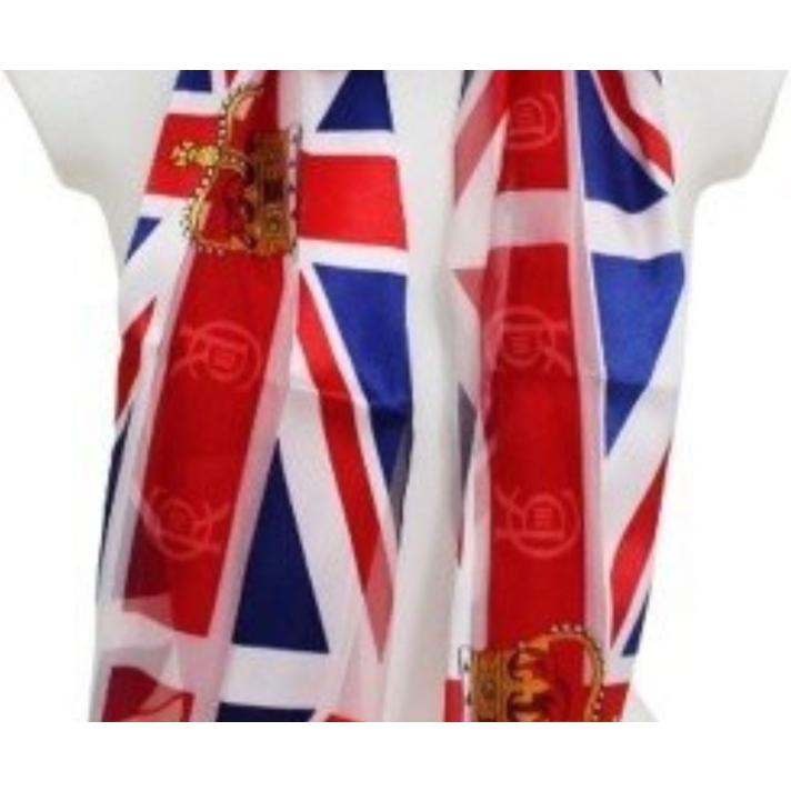 Union Jack Scarf Crown CR Design