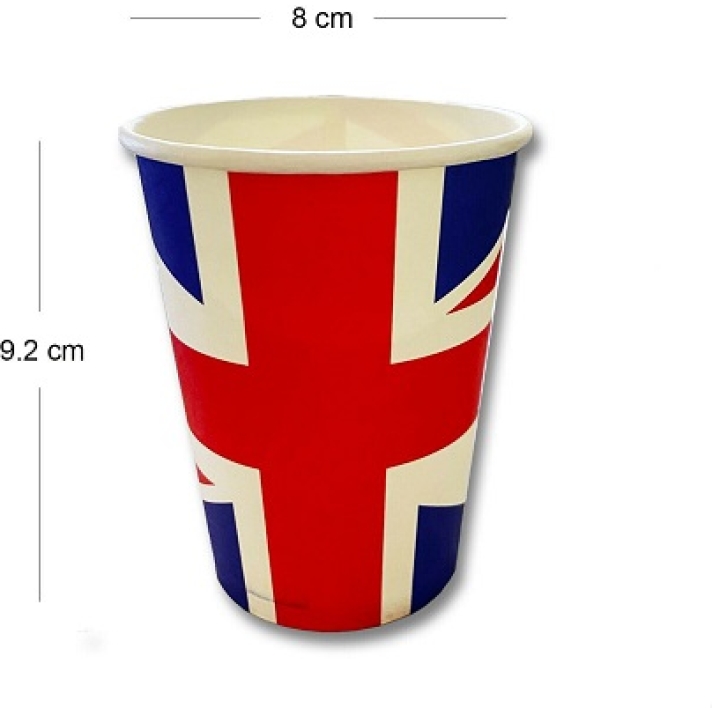 Union Jack Flag Paper Cups