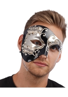 Venetian Half Mask Black Side SP