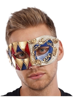 Venetian Mask Blue Red Man SP