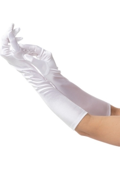 White Long Gloves