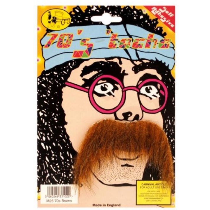 70s Moustache Brown