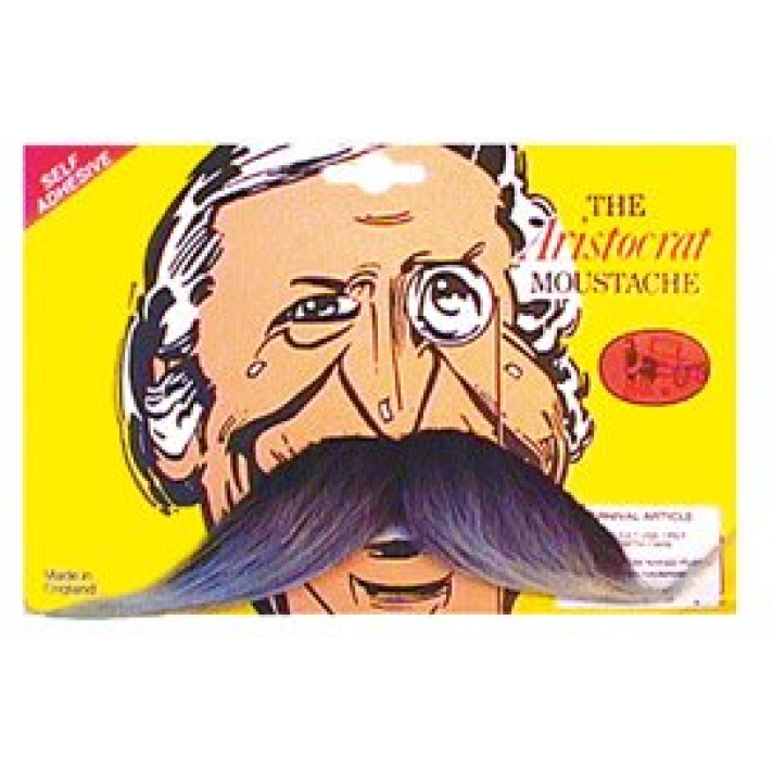Aristocrat Moustache Grey