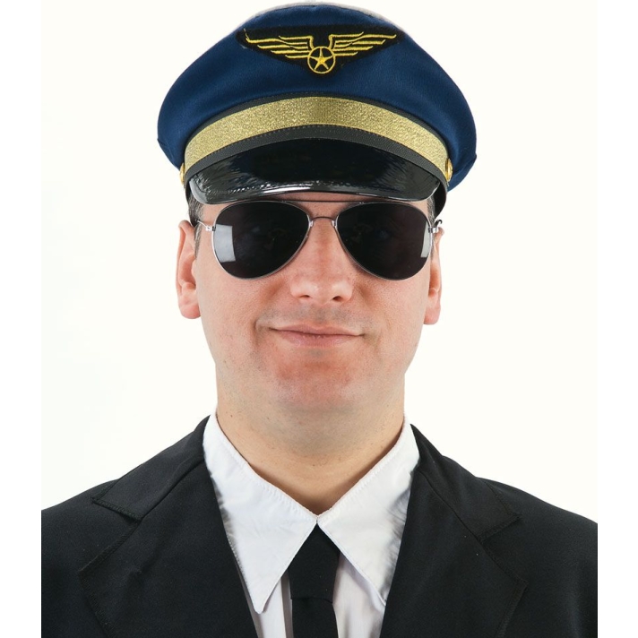 Airline Pilot Peaked Cap Navy Blue
