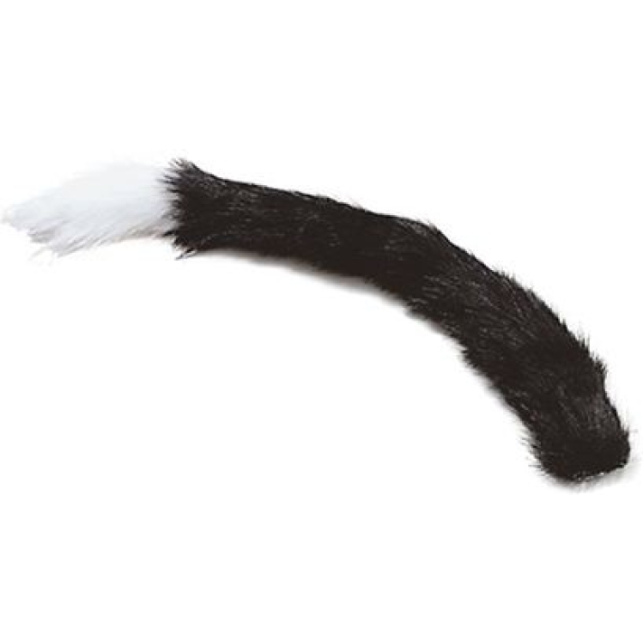 Cat Tail Black With White Tip