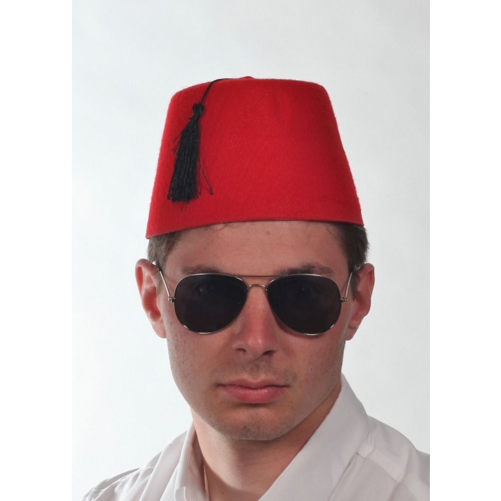 Fez Felt Hat Red ST3455