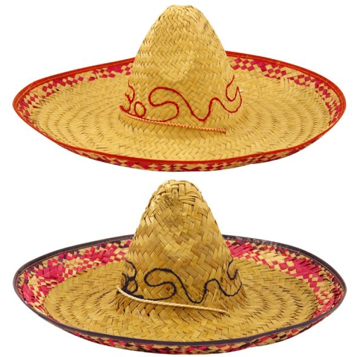 Mexican Straw Sombrero Hat