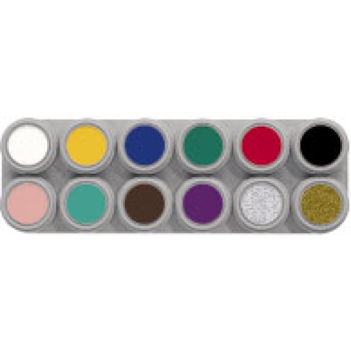 12 Colour Water Make Up Palette A