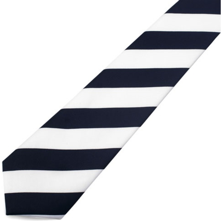 Black And White Striped Tie