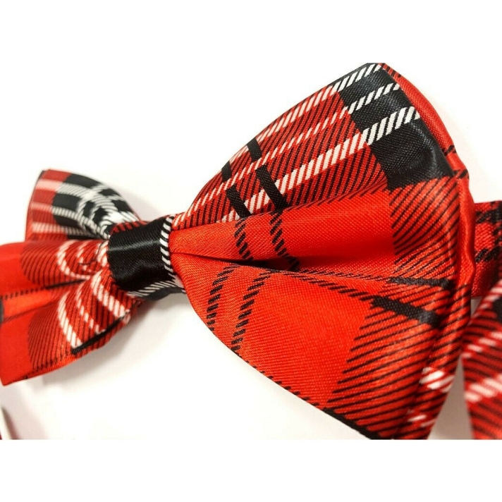Tartan Red Stewart Bow Tie